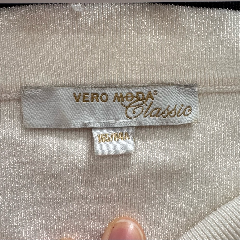 Vero Moda Black and White Striped Dress size M - Picture 4 of 4